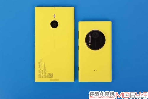 Lumia 1520（左）比Lumia 1020（右）要大上不少，携带起来有一定负担。